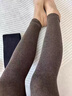 佰姿緣羊毛護膝護腿長(cháng)筒襪套女款防下滑過(guò)膝大腿襪2025新款加絨加厚保暖 升級加長(cháng)【1雙/羊毛加絨護膝襪】淺咖 均碼 【羊毛加絨護膝保暖防風(fēng)預防老寒腿】 曬單實(shí)拍圖