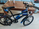 津馳遠兒童自行車(chē)6-10-15歲碟剎中大童山地男女孩學(xué)生單車(chē)一體輪腳踏車(chē) 車(chē)燈款|藍色+變速+雙碟剎+輻條輪 18寸【身高115-140cm】約6-10歲 曬單實(shí)拍圖