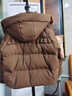 短款棉服女冬季2026新款韓版寬松棉衣小個(gè)子時(shí)尚加厚保暖棉襖外套 咖啡色 XL  建議體重120-135斤 曬單實(shí)拍圖