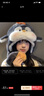 CTRLEND2025年卡通企鵝小魚(yú)保暖帽子女生可愛(ài)動(dòng)物毛絨搞怪會(huì )動(dòng)防滑保暖帽 灰色企鵝（耳朵會(huì )動(dòng)） 頭圍（55cm-59cm） 曬單實(shí)拍圖