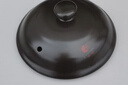 【砂鍋蓋單蓋】陶瓷砂鍋蓋子配件黑白色湯煲蓋通用電燉鍋沙鍋藥 黑色 1英寸 蓋子外徑17CM有卡槽 曬單實(shí)拍圖