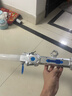 炫酷雙頭伸縮激光劍星球大戰兒童玩具刀男孩閃光劍六一兒童節禮物 【銀色】雙刃激光劍充電版 曬單實(shí)拍圖