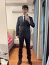 報喜鳥(niǎo)西服套裝男裝【吳磊明星同款】ONE系列商務(wù)金羊毛抗皺易打理西裝 礦質(zhì)藍（藏青） 48 A(175/96) /請備注腰圍或褲子 曬單實(shí)拍圖