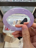 緬甸冰種紫羅蘭翡翠手鐲玉手鐲飄綠飄花手鐲子正品玉石春帶彩手鐲 58圈口 曬單實(shí)拍圖
