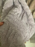 幸棉（LUCKMEEY）珊瑚絨家居服套裝麻花絨長(cháng)毛絨保暖可外穿睡衣情侶款厚防靜電秋冬 女款香芋紫 XL （女120-150斤/男140-160斤） 曬單實(shí)拍圖