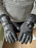 俞兆林皮手套男冬加絨加厚保暖防寒騎行電動(dòng)車(chē)摩托車(chē)防滑防風(fēng)手套 黑色 曬單實(shí)拍圖