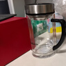 希諾（heenoor）抗菌玻璃杯雙層高檔辦公水杯男2025新款帶手柄泡茶杯子X(jué)N-9321KT 曬單實(shí)拍圖