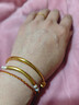 福吉歐金包銀手鐲999足金包足銀光面推拉鐲子黃金實(shí)心手鐲經(jīng)典百搭送禮 【細款】光面推拉手鐲總重約20克 包金1.5克 曬單實(shí)拍圖