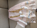 安妮優(yōu)兒（Anneyol）格格服女童漢服冬季古裝兒童冬裝國風(fēng)加厚旗袍裙拜年服 粉色 130 曬單實(shí)拍圖