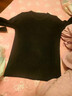 皮爾卡丹（pierre cardin）加厚圓領(lǐng)秋冬季毛衣女新款修身套頭長(cháng)袖百搭短款針織打底衫上衣女 圓領(lǐng)-黑色 加厚 XL 建議120-135斤 曬單實(shí)拍圖
