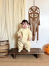 班喜迪嬰兒衣服春裝嬰幼兒連體衣超萌寶寶哈衣爬服春秋裝連帽公主外出服 黃色 90cm 曬單實(shí)拍圖