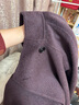 紅袖（hopeshow）輕熟氣質(zhì)毛呢外套2025冬季新款女裝100%綿羊毛復古質(zhì)感雙面呢大衣 醬紫590 L 曬單實(shí)拍圖