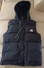 秋冬季新款羽絨棉馬甲男士休閑馬夾加厚保暖坎肩背心寬松連帽外套 AD828黑色馬甲 XL （建議110-130斤） 曬單實(shí)拍圖