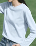 班尼路（Baleno）2026春季新款純棉長(cháng)袖T恤女士休閑百搭簡(jiǎn)約純色打底衫女裝上衣服 曬單實(shí)拍圖
