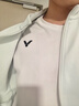 VICTOR威克多勝利羽毛球服男女快干衣訓練針織運動(dòng)T恤T-30030A白色O 曬單實(shí)拍圖
