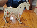 探夢(mèng)科技小制作手工機械馬木質(zhì)DIY拼裝模型小學(xué)科學(xué)實(shí)驗創(chuàng  )意趣味教具  【TM-0282】機械馬 曬單實(shí)拍圖