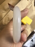 印象眸【臻選級】和田玉手鐲白玉鐲子平安鐲內徑約53-54mm送媽媽 曬單實(shí)拍圖