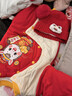 ThomBaker新生兒衣服秋冬季外出夾棉加厚紅色喜慶過(guò)年寶寶連體衣哈衣 59 曬單實(shí)拍圖