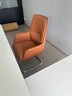匠居士辦公椅舒適久坐電腦椅會(huì )議椅經(jīng)理主管椅會(huì )議室職員弓形椅子老板椅 橙色西皮弓形椅 曬單實(shí)拍圖