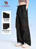 駱駝（CAMEL）速干工裝女褲戶(hù)外登山旅行休閑梭織長(cháng)褲 J25BAYL6079 幻影黑 L 曬單實(shí)拍圖