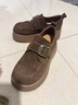 百麗（Belle）復古加絨勃肯鞋女2026春新商場(chǎng)款厚底流蘇JK樂(lè )福鞋E8N1DAM6預售 咖色 36 (230mm) 曬單實(shí)拍圖