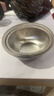 食品不銹鋼盆洗菜和面打蛋家用廚房涼拌沙拉料理盆直邊盆碗豬油盆 17-19-22三件套 曬單實(shí)拍圖
