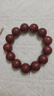泗砭東圣泗濱砭石圓珠手鏈男女款泗水紅砭石精品手串手腕按摩順豐特快發(fā)貨 20mm*12顆男士手鏈 偏紅色 曬單實(shí)拍圖