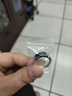 KZD老鳳凰999純銀和田玉碧玉指環(huán)霸氣綠玉髓男士戒指鑲嵌玉石指環(huán) 男款黑寶石JZ212 開(kāi)口可調節 曬單實(shí)拍圖