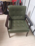 邦尼婭復古桌椅組合酒吧清吧奶茶店咖啡廳餐廳卡座沙發(fā)洽談休閑椅沙發(fā)椅 墨綠PU胡桃單人 曬單實(shí)拍圖