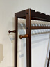 zhuting實(shí)木衣帽架落地臥室家用掛衣架簡(jiǎn)約房間置物架高級感多功能晾衣架 98胡桃色掛衣架【常規款】 曬單實(shí)拍圖