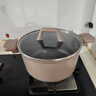 卡羅特湯鍋一體家用大容量湯鍋燉煮鍋煲湯鍋電磁爐燃氣灶專(zhuān)用鍋24cm 曬單實(shí)拍圖