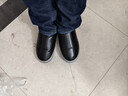 2024冬季老北京男棉鞋加絨加厚毛絨保暖鞋防滑防水鞋 皮棉黑（熱銷(xiāo)款） 40 曬單實(shí)拍圖
