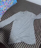 三槍100%純棉男士V領(lǐng)白色薄款保暖內衣男精梳棉秋衣秋褲套裝全棉打底 V領(lǐng)淺麻灰-100%純棉薄款 XL (175) 【推薦130-155斤】 曬單實(shí)拍圖