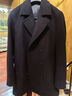 By Creations柏品高克重純羊毛海軍大衣男士重磅保暖商務(wù)雙排扣毛呢子休閑外套 藏青色 M 曬單實(shí)拍圖