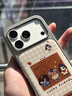 素洛適用蘋(píng)果17promax手機殼電鍍滴膠棕色格紋小狗iPhone16pro韓系卡通可愛(ài)15創(chuàng  )意高級感好看女14防摔 滴膠棕色格紋小狗 iPhone 17 Pro 曬單實(shí)拍圖