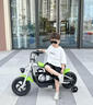 兒童電動(dòng)摩托車(chē)3-13歲潮酷哈雷風(fēng)充電玩具童車(chē)防側翻暑假周歲禮物 綠色 曬單實(shí)拍圖