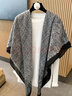 嬈蝶130小格子大方巾薄款空調房披肩2025夏秋清冷感圍巾防曬絲巾外搭 小香灰 130*130cm 曬單實(shí)拍圖