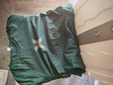 季言2025新款今年流行爆款t恤男士長(cháng)袖純棉打底衫圓領(lǐng)印花上衣潮衣服 墨綠色 優(yōu)質(zhì)精梳棉面料 XL （適合145-160斤） 曬單實(shí)拍圖