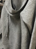 京多夢(mèng)韓系寬松顯瘦連帽毛衣女2025秋冬新款慵懶高級感內搭針織開(kāi)衫外套 灰色 均碼 （125斤以?xún)龋?曬單實(shí)拍圖