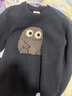 UR2026春季新款男裝圣誕禮休閑趣味卡通圖案圓領(lǐng)針織衫UUY950008 黑色 L 曬單實(shí)拍圖