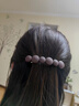 短發(fā)留長(cháng)發(fā)過(guò)一字發(fā)卡馬尾夾子半扎發(fā)夾女夏季后腦勺豎夾發(fā)飾氣質(zhì) 黑色酒紅色2件套 曬單實(shí)拍圖