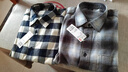 優(yōu)衣庫男女裝法蘭絨格子襯衫長(cháng)袖襯衣薄外套25秋冬480772 480772/01乳白色 L 曬單實(shí)拍圖