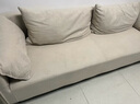 沙發(fā)客廳小戶(hù)型臥室公寓出租屋單人辦公室休息區雙三人位布藝沙發(fā) 親膚燈芯絨材質(zhì)-米白色 小兩人位 120cm 標準版 曬單實(shí)拍圖