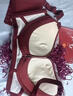 莫代爾2026新款騏驥紅女士?jì)纫屡⌒鼐蹟n顯大收副乳防下垂無(wú)鋼圈文胸罩 安可拉紅 【單件裝】 80B 36/80AB通杯 【中厚2.5c】 曬單實(shí)拍圖