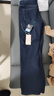 HLA海瀾之家直筒牛仔褲男25中華龍加絨加厚褲子男冬季 曬單實(shí)拍圖
