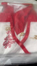 全棉時(shí)代寶寶過(guò)年拜年衣服嬰兒針織連體衣新生兒喜慶外出服 全棉紅 52碼 曬單實(shí)拍圖