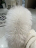 狐貍毛仿獺兔毛雙面圍巾韓版皮草圍脖保暖女冬百搭大毛領(lǐng)網(wǎng)紅款 奶茶杏 曬單實(shí)拍圖