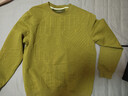 太平鳥(niǎo)男裝衛衣空氣層提花圓領(lǐng)上衣潮 B2CRE4150 黃綠色1 XL 曬單實(shí)拍圖