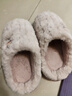 大嘴猴買(mǎi)1送1棉拖鞋女秋冬季情侶室內家居一對厚底毛絨保暖踩屎感棉拖男 粉色+灰色 38-39 女+42-43男 曬單實(shí)拍圖
