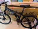 大行（DAHON）折疊山地車(chē)26英寸27速鋁合金避震碟剎成人運動(dòng)自行車(chē)XAA673M 消光黑 曬單實(shí)拍圖